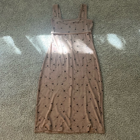 Newport Vintage Tan Dress - Picture 1 of 3